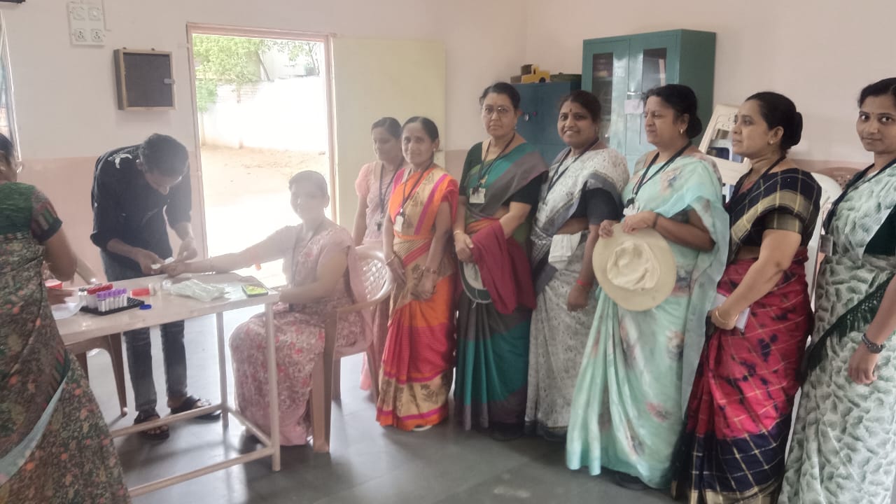 Health check up camp for teachers on 24.06.26